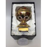 Royal Crown Derby Old Imari 1128 Millennium globe clock, limited edition, 477 of 1000,
