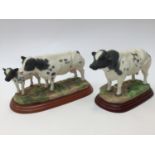 Border Fine Arts A0472 Belgian Blue Bull and A 1252 Belgian Blue Cow and Calf (2)