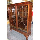 An early 20th Century mahogany display cabinet,