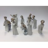 A Lladro collection of eight figures,