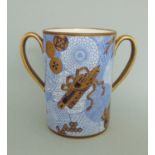 A Royal Worcester Cylindrical Twin Handled Cup Circa 1878 date code Size 11cm diam 15.