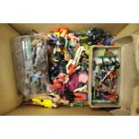 A collection of assorted vintage figures, unboxed and uncarded, playworn,