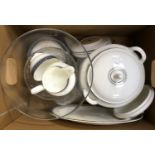 A Royal Doulton Sherbrook pattern part dinner service for six settings,
