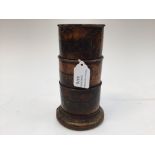 19th Century part wood spice jar with three compartments