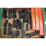 One box of assorted unboxed locomotives to include Wrenn, Hornby, Triang,