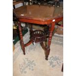 An Edwardian octagonal occasional table