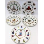 Goss collectors annual plate 1982, 83, 84,