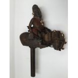 ***PLEASE NOTE AMENDED GUIDE*** An African tribal carved hand horse puppet, The Dogon, Mali,