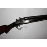 Midland Gun Company 12 Bore Side by Side Shotgun. Hammer gun. Serial number 21872. 32 inch barrels.