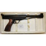 Elgamo .177 air pistol in it's original polystyrene box.