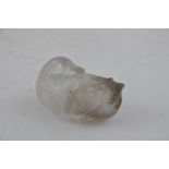 Chinese rock crystal carved in the form of a duck. 6cms long.