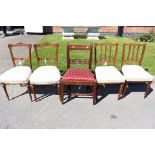 A George III mahogany side chair, circa 1800,