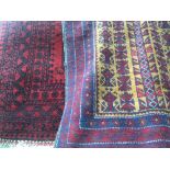 Three rugs including Turkish, Afghan,