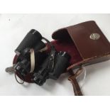 A cased pair of Karl Zeiss sporting binoculars 1950s