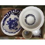 Various china including eight pieces of blue printed Royal Crown Derby,