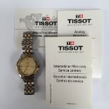 A ladies Tissot stainless steel wristwatch,