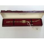 A Benson ladies 1920/30s 9ct gold bracelet watch, with a total gross weight approx 13.