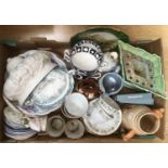 A quantity of ceramics to include Royal Crown Derby and Spode (1 box)