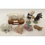 A Royal Doulton model of a pig,