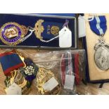 A collection of Masonic and Buffalo lodge interest medals,