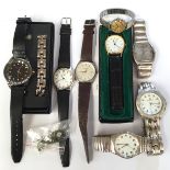 A parcel of assorted watches, to include Swiss Balance, Limit,