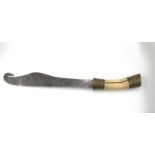 A very large and unusual late 19th century Ivory handled Siamese Ceremonial Sword. 87cms long.