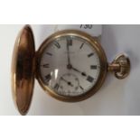 A gold plated full hunter pocket watch, Paradox,