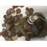 A bag of coins