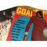 A collection of autographs to include George Best, Dennis Law,