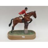 A Royal Worcester limited edition 332/500 Foxhunter and Lt Col H.M. Llewellyn C.B.E.