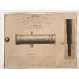 An early 19th Century print of 'The Great Gun of Agra',, approx 31.