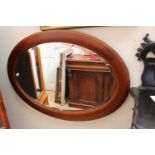 One oval mirror,