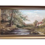 A large oil on board, signed by Fegan, circa 1960s,