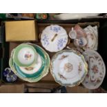 A collection of assorted ceramics,