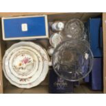 Royal Crown Derby 'Posie Pattern', five dinner plates, three breakfast plates etc,