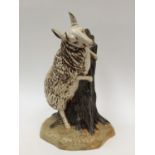 A Cobridge Stoneware figure of a sheep, 'Bo Peep',