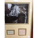 'Brief Encounter' framed autograph pages bearing signatures of Trevor Howard and Celia Johnson,