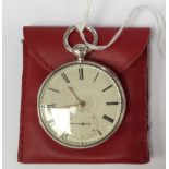 Hendrick & Co, Liverpool, a late 19th Century gentleman's silver open faced key wind pocket watch,