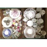 A large collection of ceramics including Royal Albert Sweet Violets, Royal Crown Derby,