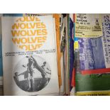 A collection of Wolverhampton Wanderers programmes dating from the 1960's and 70's,