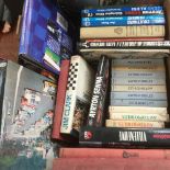 Observer books and a collection of Motor Sport related books (1 box)