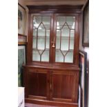 An Edwardian mahogany bookcase, in the George III style,