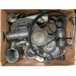 A collection of 19th and 20th Century pewter (one box)