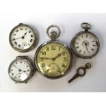 A collection of pocket watches comprising a Victorian ladies pocket watch,