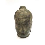18th Century Cambodian bronze head