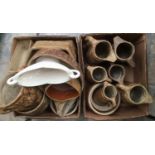 A collection of Hillstonia pottery to include jugs, planters,