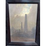 Ernest Townsend (British, 20th Century), an industrial landscape, signed l.r.