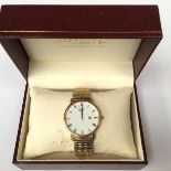 A gents gilt metal Rotary watch boxed (spare links)