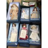 Twenty one boxed Royal Doulton dolls,