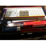 One box of assorted boxed model railway to comprise Dapol, Bachmann and Hornby,